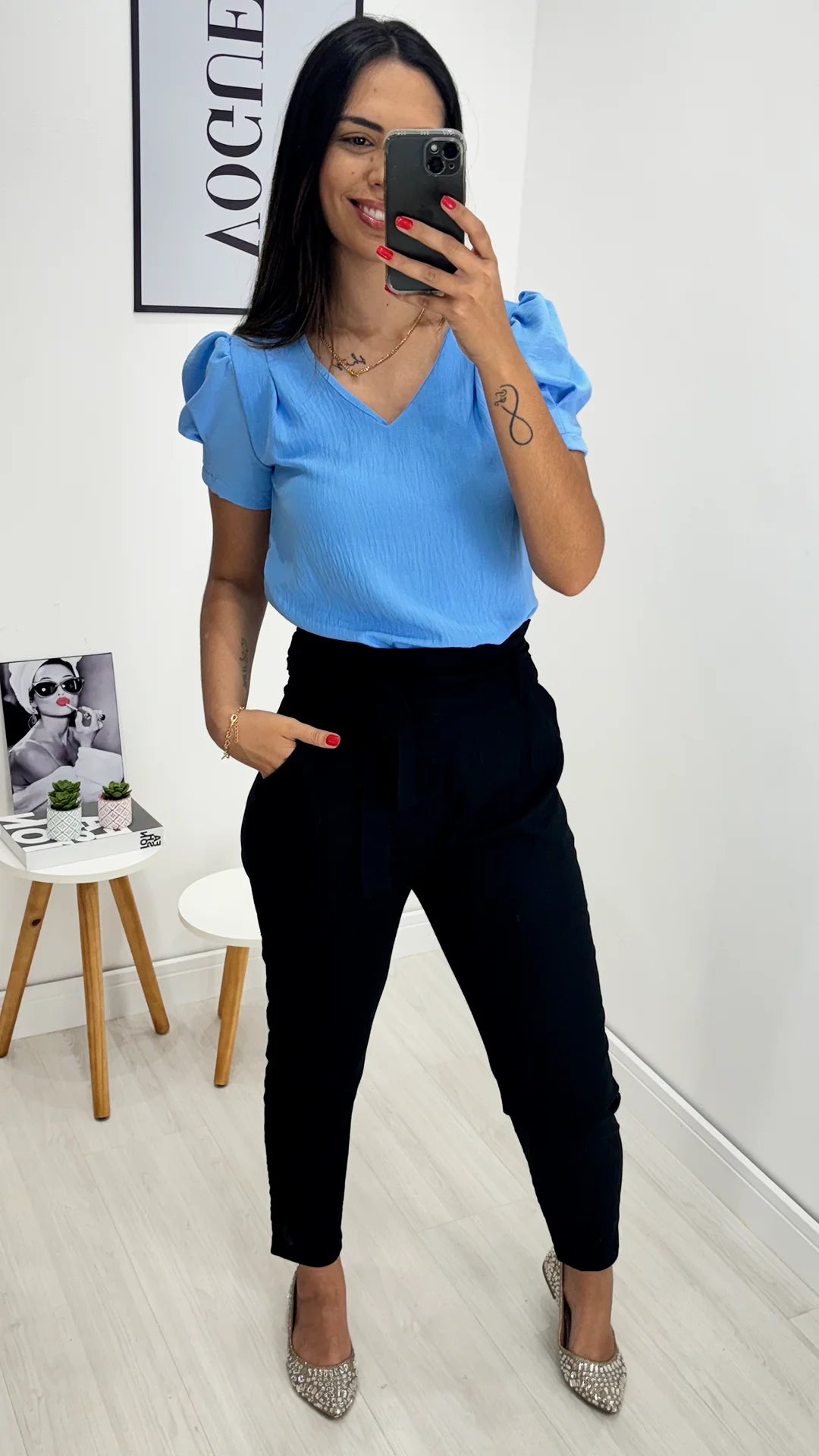 Calça alfaiataria linho