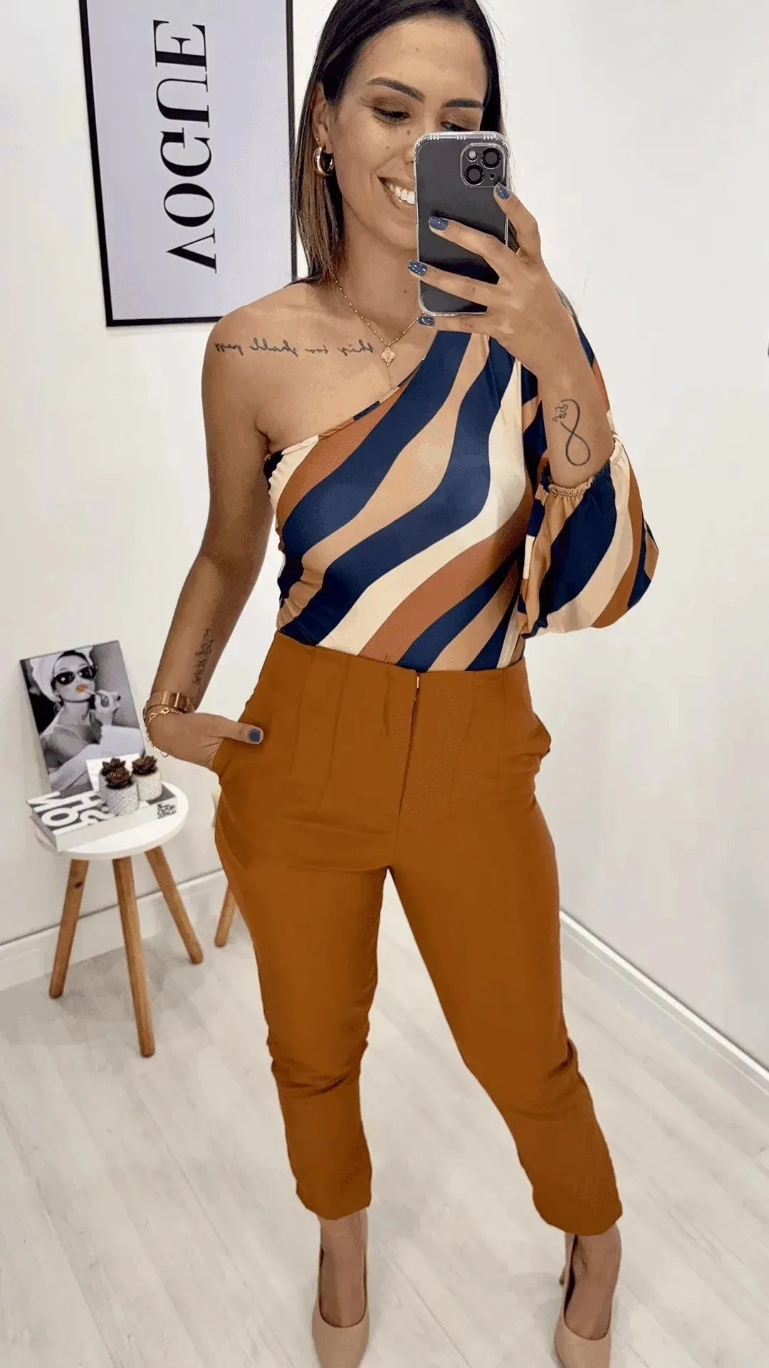 Calça alfaiataria estilo zara, Preto, feito com tecido Poliéster, disponível na DuoAnge Store em Umuarama